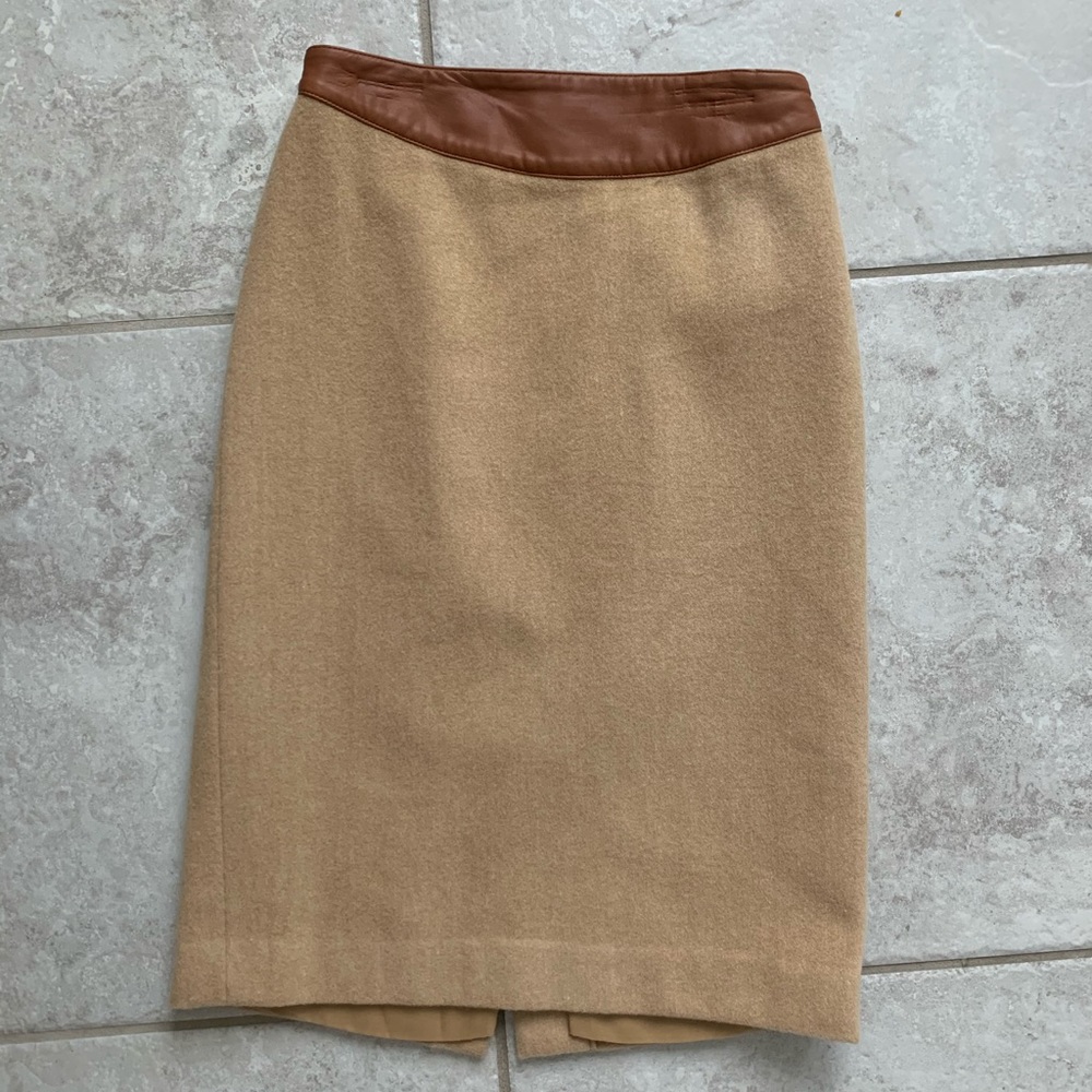 Ralph Lauren Black Label 2 Cashmere Angora Skirt